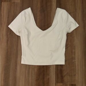 White Lululemon Align Shirt